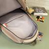 School bag schoolbag female ins wind Korean version cute three to six contrasting color backpack