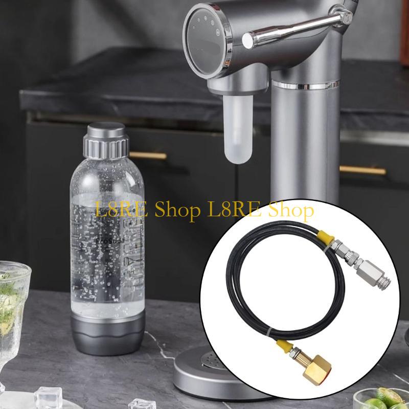 L8RE CGA320 to TR21-4 Sodas Maker CO2 Tanks Cylinder Direct Adapter W21.8-14 High Pressure Hose Sodas Maker Direct Connector