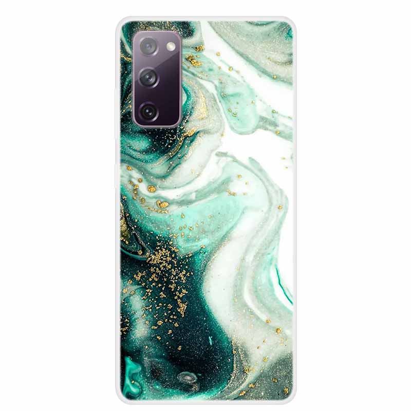 For Samsung S20 FE 2022 Case Marble Clear Soft TPU Silicon Back Cover For Samsung Galaxy S20 FE 5G Case Bumper Funda S20 FE 2022