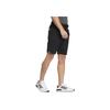 Adidas Front Zipper Logo Print Fitted Mid Waist Casual Shorts Men Shorts Black IN6564