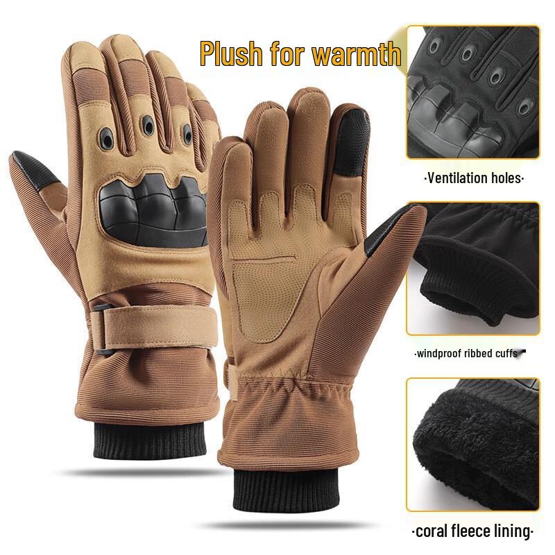 Jinxun Men's Winter Thermal Tactical Gloves