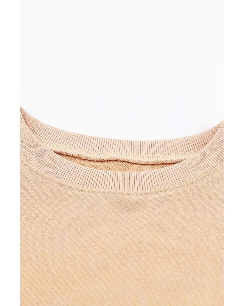 Azura Exchange Oversized Khaki Drop Shoulder Sweatshirt