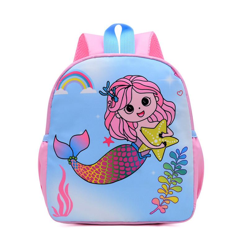 

Mermaid Dinosaur Cartoon Unicorn Printed Backpack Suitable Kindergarten For Mermaid