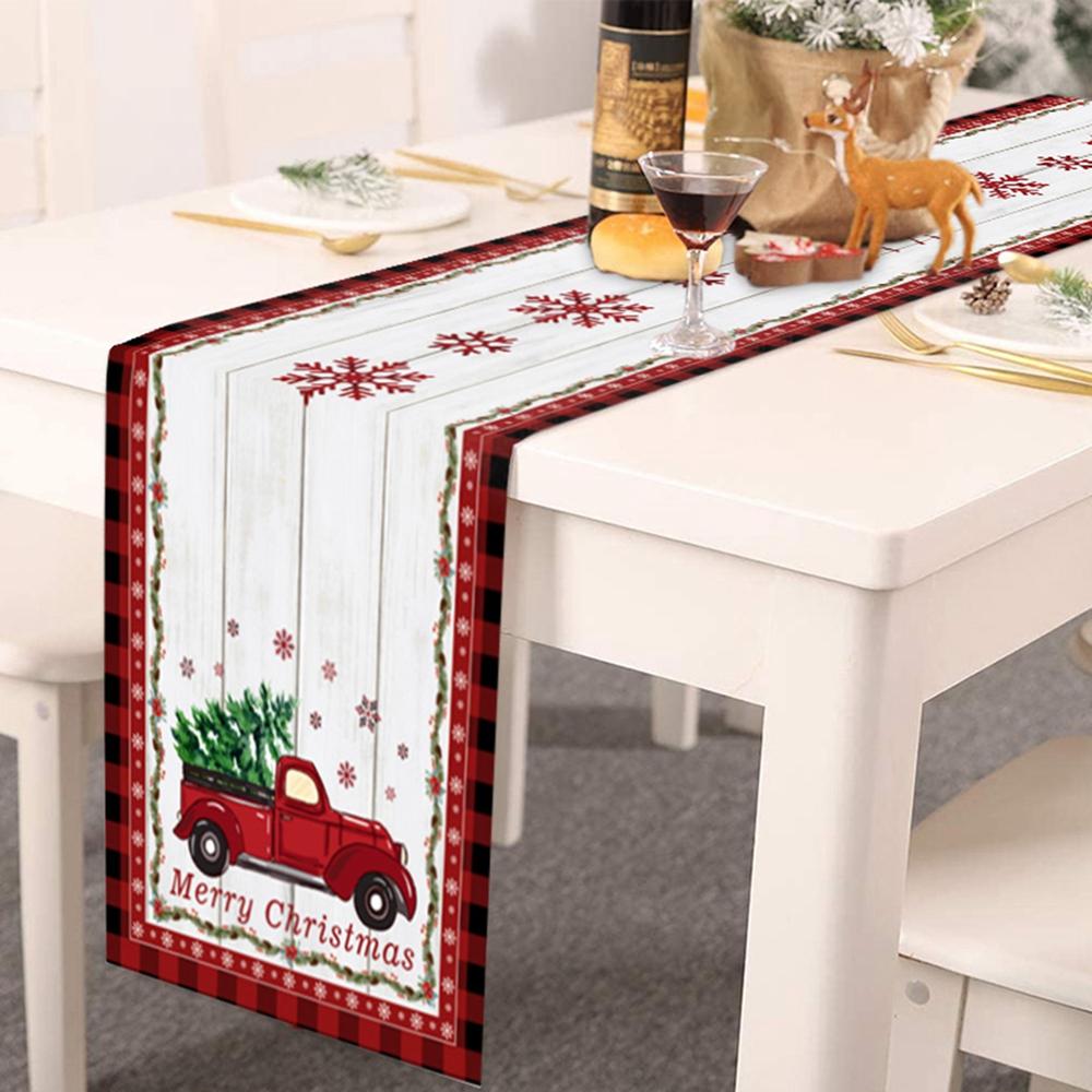 Table Runner for Home Kitchen for Christmas New Year Birthday Parties