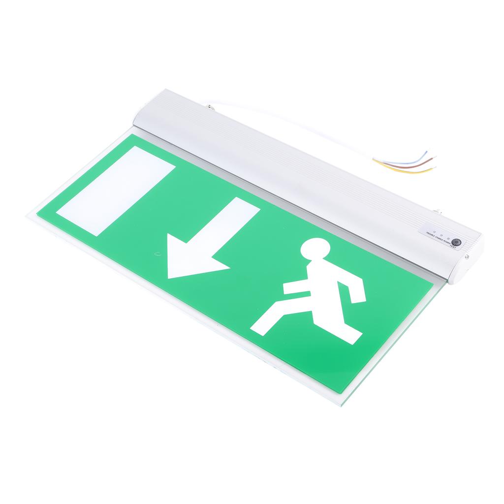 Acrylic LED Emergency Exit Lighting Sign Safety Evacuation Indicator Light 110‑220V