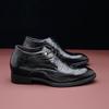 Formelle Herrenschuhe aus Rindsleder mit verstecktem 6,5cm Absatz, Britisch-Koreanischer Stil, Trendy für Business oder Hochzeiten