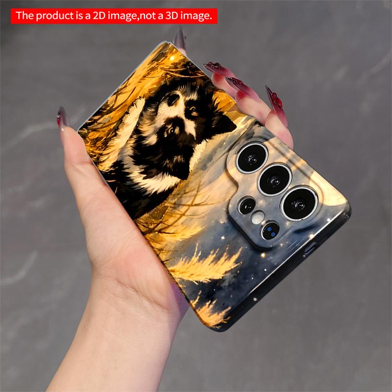 2DFlat Samsung phone case Moonlit Border Collie in Golden Grasses Applicable to Galaxy S23 S24 S25ULTRA S26 A12 A14 A15 A16 A54 A55