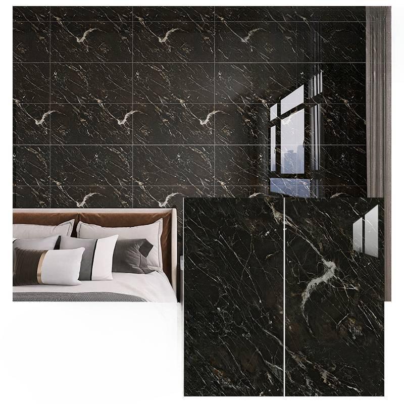 600mm×300mm Marmor Kjøkken Oljebestandig Film Komfyr Vanntett Fuktsikker Selvklebende Tapet Benkeplate Skap Renovering Fliseklistremerke