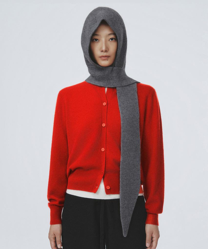 Eleuheuseu 100% Cashmere Hooded Muffler (Select 1 Of 4)