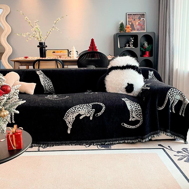 

Современная салфетка для дивана Four Seasons Chenille от пыли и царапин для защиты дивана 180x150cm чёрный