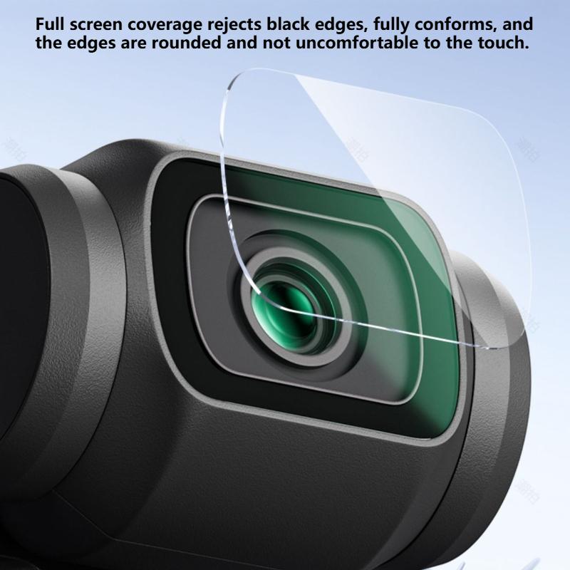 Applicable To Tempered Glass Screen Protector for DJI OSMO Pocket 3, HD Full Coverage Anti-Scratch Lens Film Camera Accessories