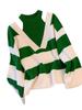Fake Two Neck Hanging Off Shoulder Long Sleeved Pullover Sweaters for Women In Autumn and Winter Loose and Slimming Chic Tops