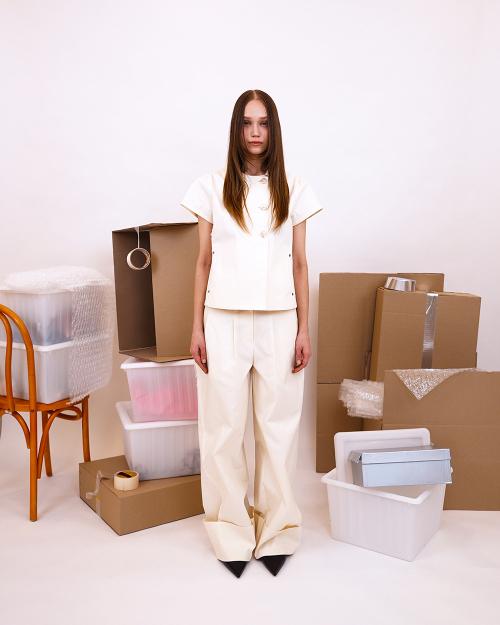 LOVECRAZYWILDMAN Rounded Cuff Trousers