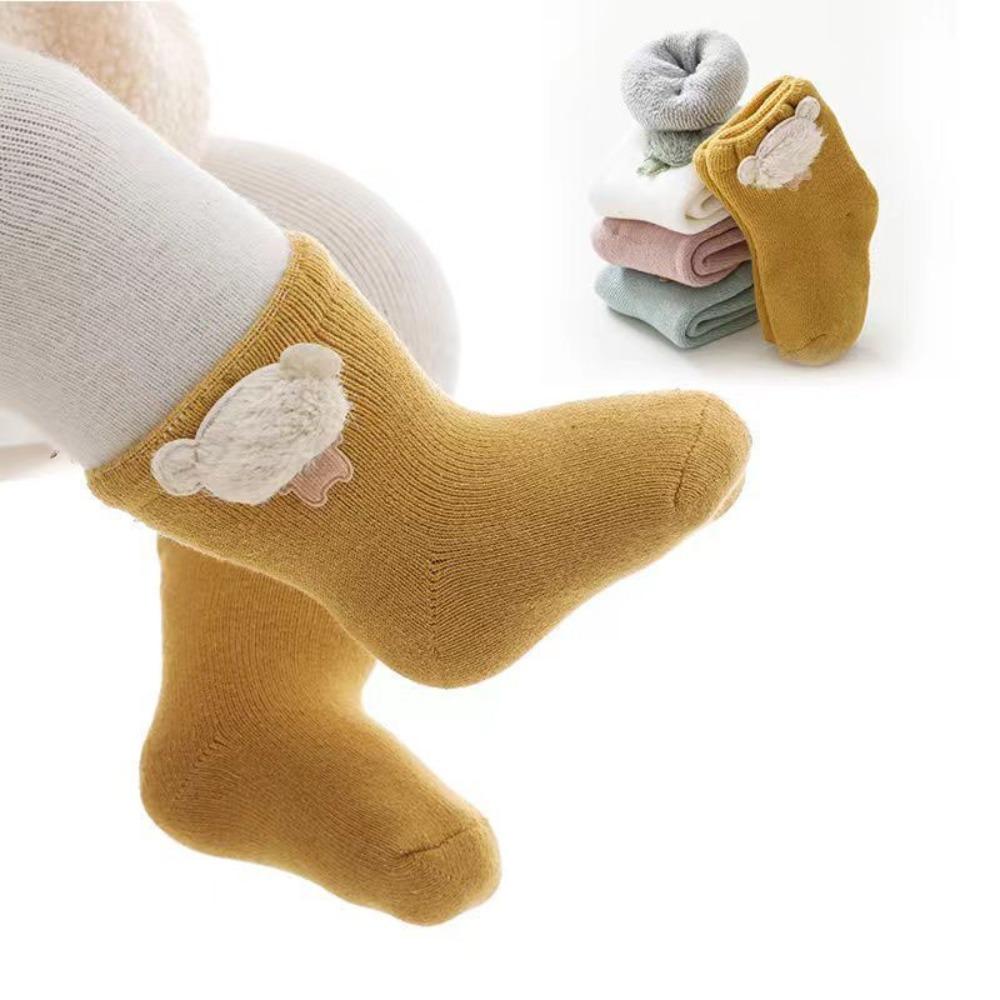Warm Winter Baby Socks Cute Soft Autumn Newborn Baby Girls Socks Bunny Infant Baby Boy Shoe Socks for Toddler Infants