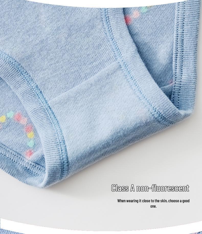 Zertifizierte Baumwoll-Dreieckunterwäsche für Mädchen - Atmungsaktive Baby-Shorts im europäischen und amerikanischen Stil