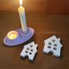 House Shape Silicone Candle Mold DIY Easter Candle Mold 3D House Resin Moulds