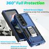 For Samsung Galaxy Z Fold 4 5g Case Luxury Armor Soft Shockproof Car Holder Magnetic Ring Phone Case For Galaxy Zfold4 Z Fold 4
