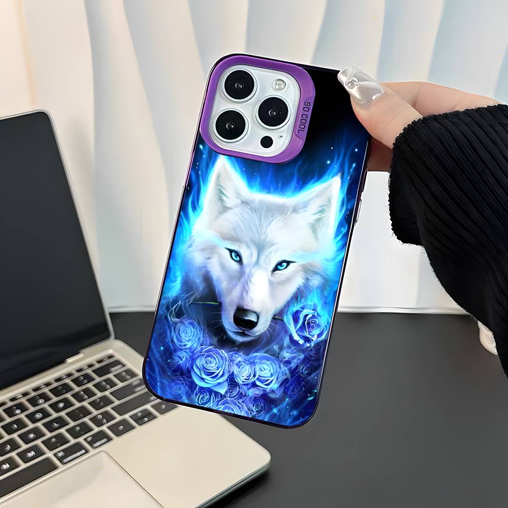 

Alpha Sigma Wolf Cool For iPhone 17,16,15,14,13,12,11,Mini,Pro,E,SE4,XS,MAX Purple Shockproof Candy Matte Cover iPhone13