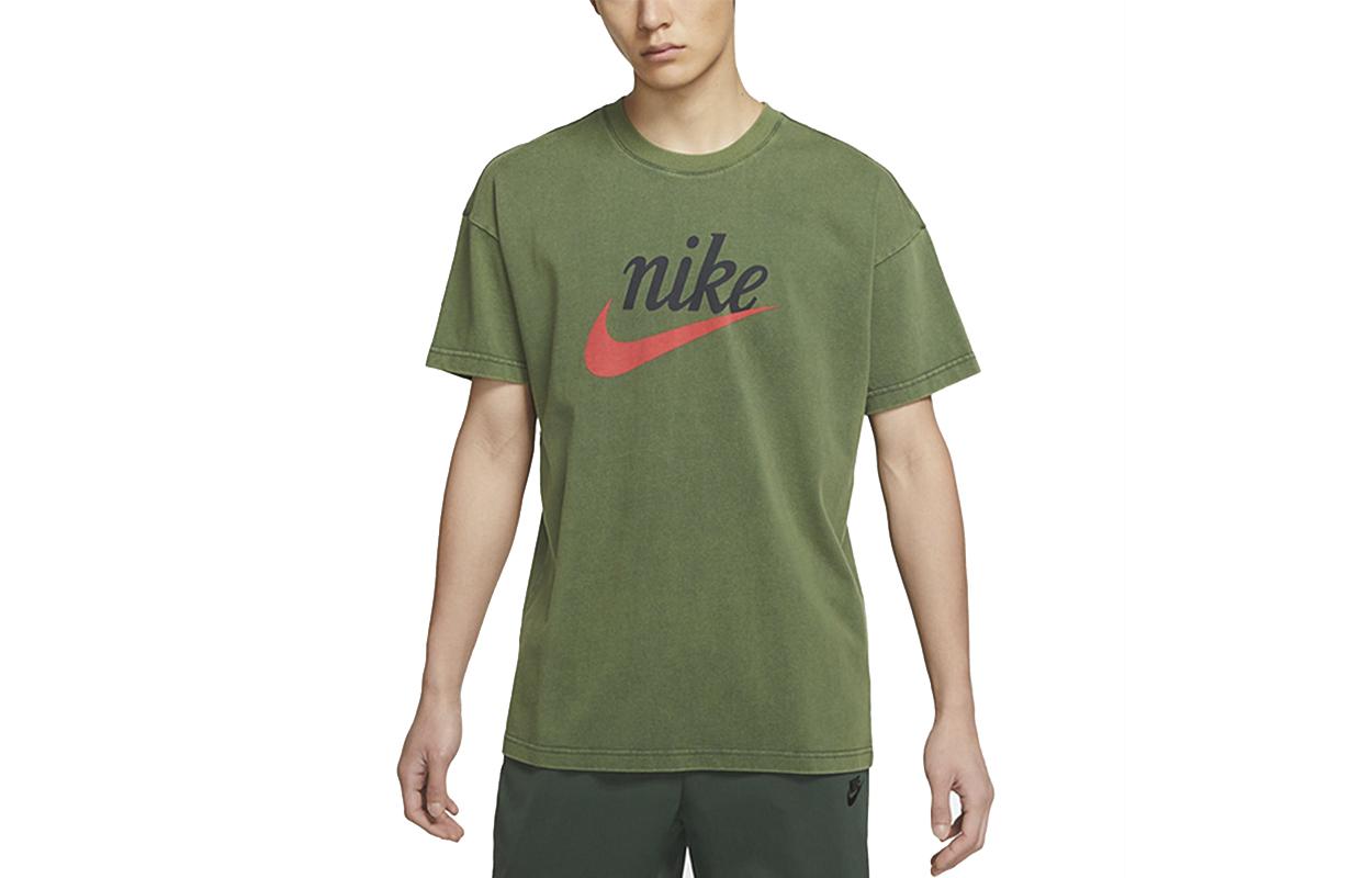 Nike Drop Shoulder Sleeve T Shirt Men s Green DA0034-337 S
