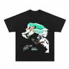 A Flying Scene of Saquon Barkley In NFL Football T-shirts Men's Women's Casual Short Sleeve Crew Neck Cotton Tee Unisex Fashion