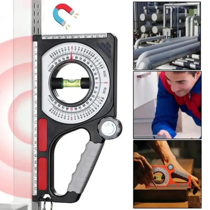 Winkelmesser, Neigungsmessgerät Winkelsucher Magnetisch Multifunktional Professionelle Winkelmessgeräte Holzbearbeitungsmessgerät