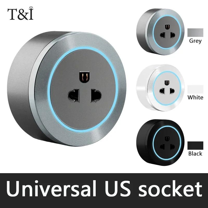 Power Rail Socket, Intelligent Household Kitchen Appliance Socket, New US UK EU FR Standard Wall Power Plug Adapter with USB
