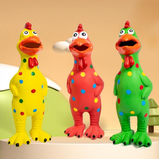 Pet Dog Toy Screaming Chicken Squeeze Sound Toy Dog Latex Chewing Training Toy Pet Supplies