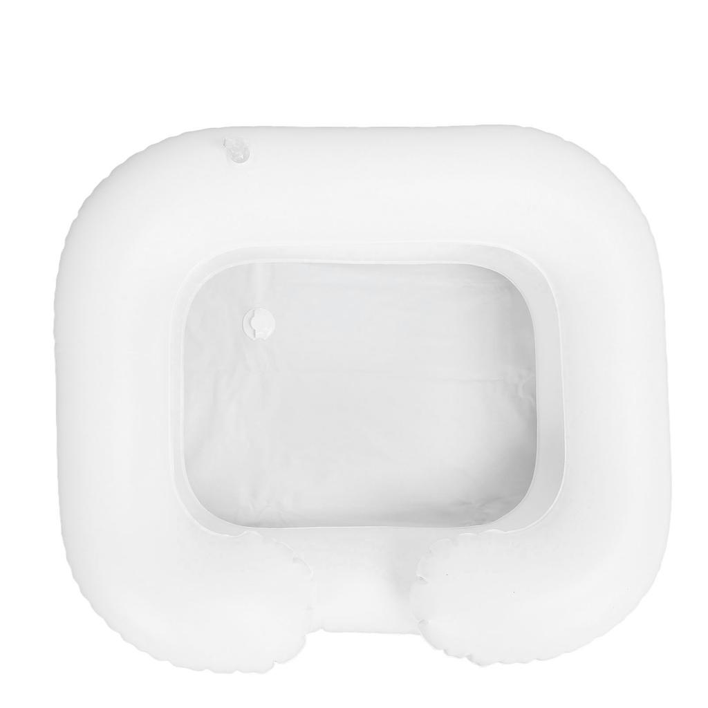 Shampoo-Becken am Bett, aufblasbares Haarwaschbecken aus PVC mit 1 m langem Ablaufschlauch für ältere Menschen mit Behinderung