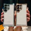 Plating Case For For Samsung Galaxy S26 Edge S25 S24 S23 S22 Ultra Plus FE A56 A53 A35 Shockproof Clear Lens Protection Cover