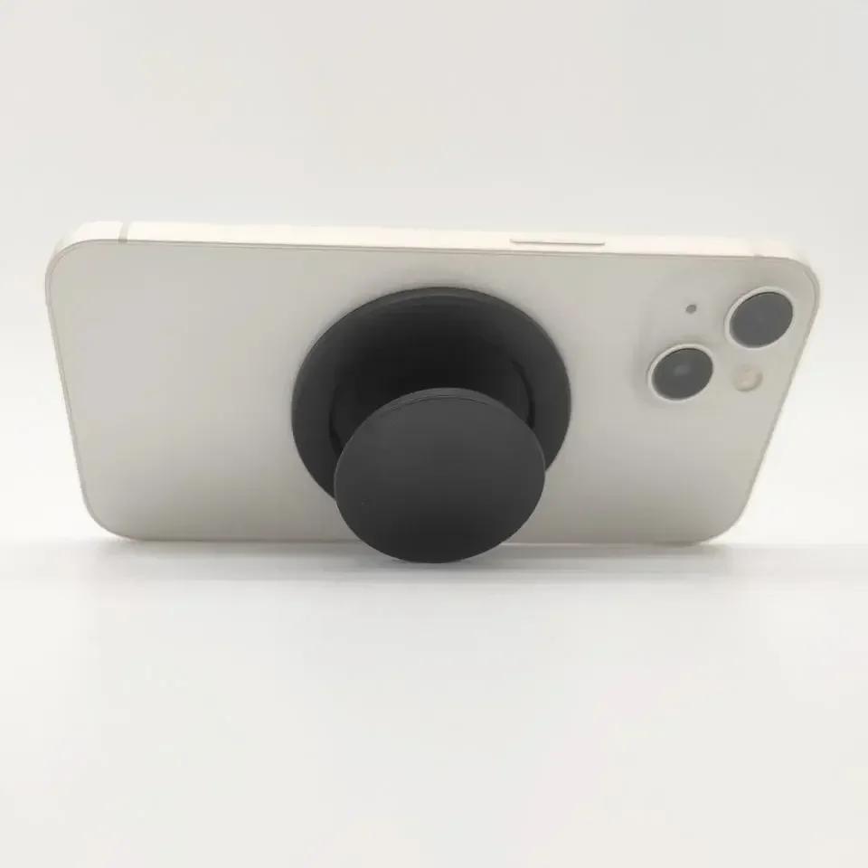 Magnetic Folding Mobile Phone Grip Holder Socket Pocket Support for Magsafe IPhone Samsung Mac Safe Ring Finger Expanding Stand