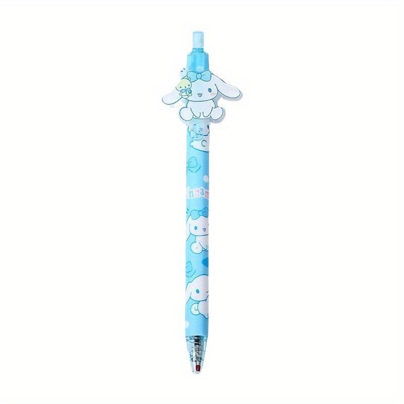 48pcs 0.5mm Sanrio Cinnamoroll HelloKitty my melody Kuromi acrylic patch press pen cartoon high-value neutral pen press signature pen black Back to
