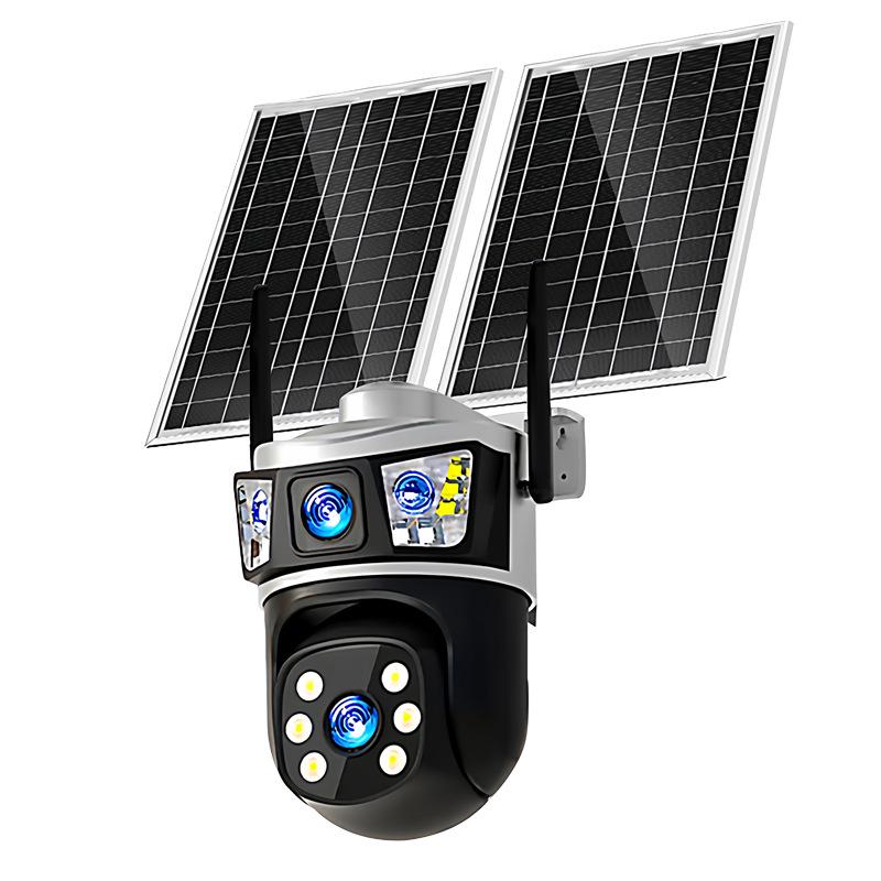 Ultra HD Solar-Powered Night Vision Surveillance Camera with Remote Mobile Access