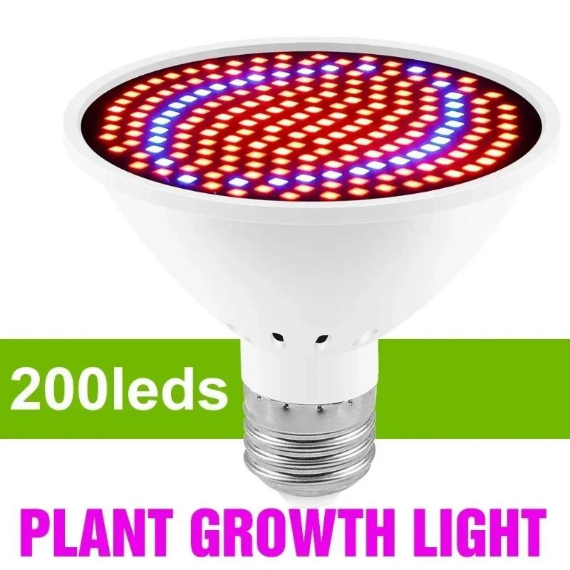 LED Plant Bulb E27 Full Spectrum Grow Light Indoor Flower Vegetable Cultivation Light for Greenhouse Garden Pot Plant Growing