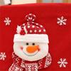 Santa Chair Cover Washable Sturdy Fabric Protects Furniture Easy To Maintain for Christmas Decoration