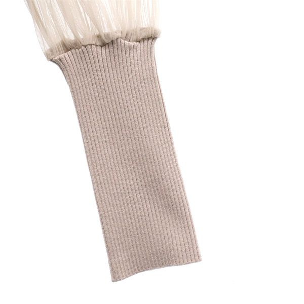 SNIDEL Long Sleeve Docking Rib Knit Sweater F Gurege Women Used