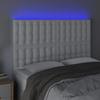 VidaXL Tête de Lit à LED Meuble de Chambre à Coucher Accessoire de Lit Double Tête de Cadre de Lit Intérieur Blanc 3122515