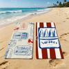 Colorful Sardines Towel For Outdoor Camping Beach Towel Super Absorbent Quick-Drying Summer Towel