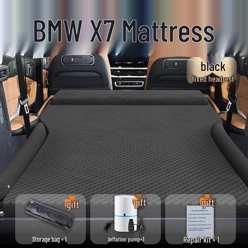 Lit de Voiture BMW X7: Matelas gonflable pour siège arrière et tapis de couchage pour coffre