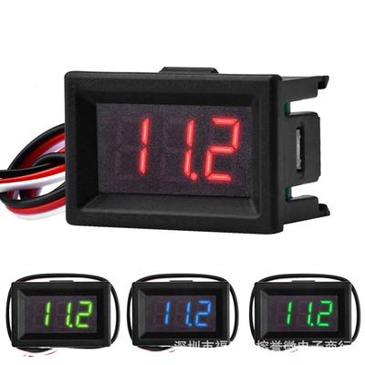 0.36 Inch, with Housing 2 Wires, Two Wires Voltmeter 4V-30V DC Digital Display Meter, Digital Voltmeter
