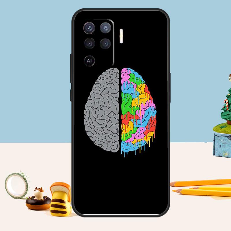 Brain Art For OPPO A58 A78 A98 A17 A57 A77 A16 A76 A96 A74 A94 A5 A9 A15 A52 A72 A93 A53 A54S Case