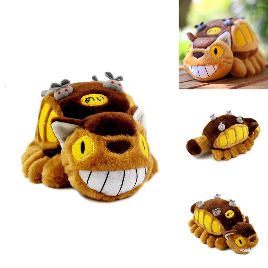 Cuddly 12" My Neighbor Totoro Cat Bus Plush Doll Catbus Pillow For Cozy Comfort
