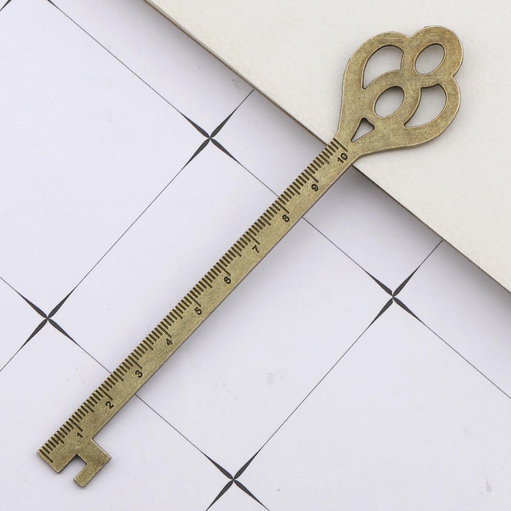 1 Stück Niedlich Kawaii Retro Vintage Metall Katze Spitze Lineal Lesezeichen Schulbürobedarf Schreibwaren Ellen Brook Geschenk Nähen Zeichnen