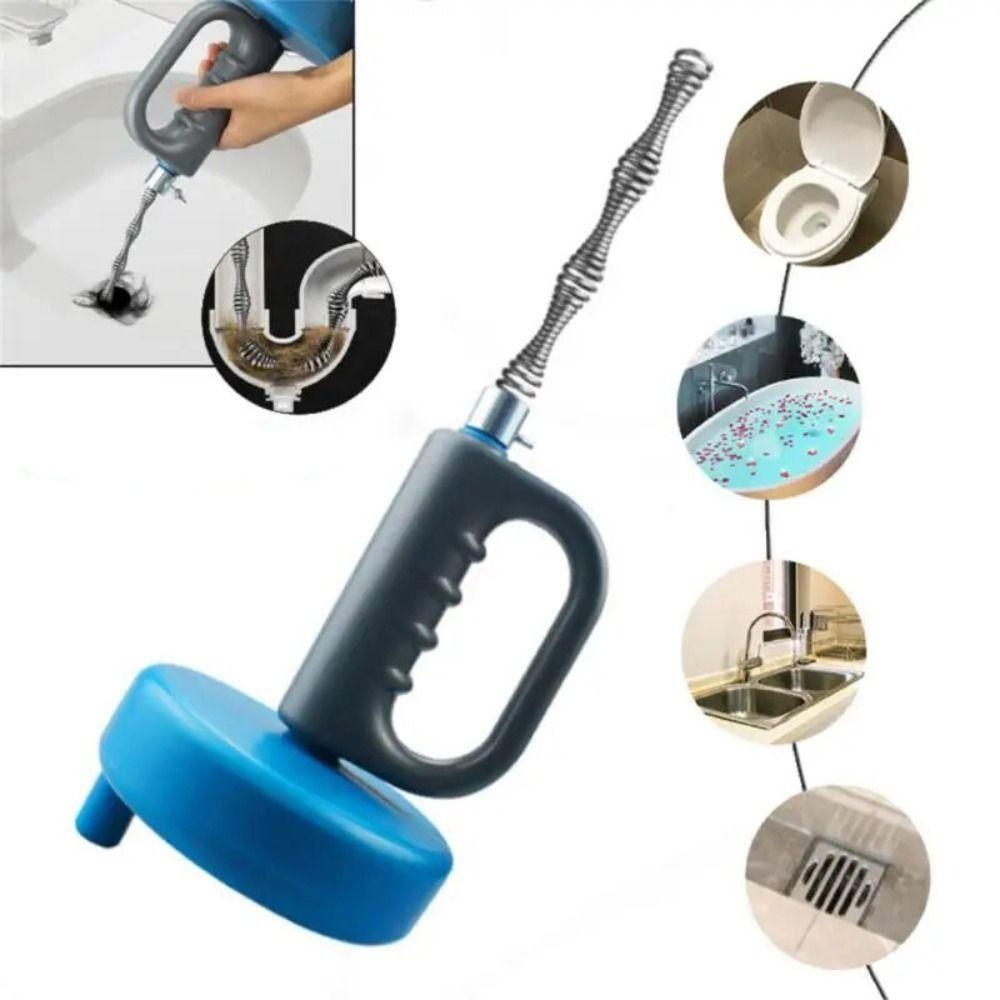 Extendable Sewer Pipe Plunger Dredge Handheld Clogged Remover Dredging Tool Drain Unblocker  Hair