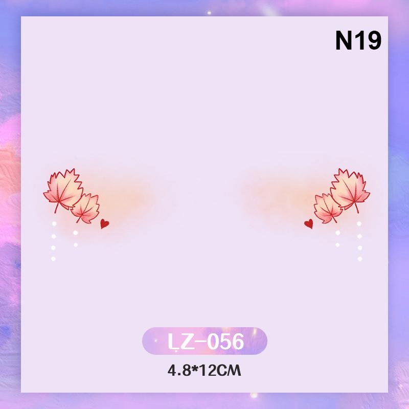 

Красные наклейки для татуировок в китайском стиле, водонепроницаемые временные наклейки для татуировок на теле и лице, китайские наклейки для декора в честь года