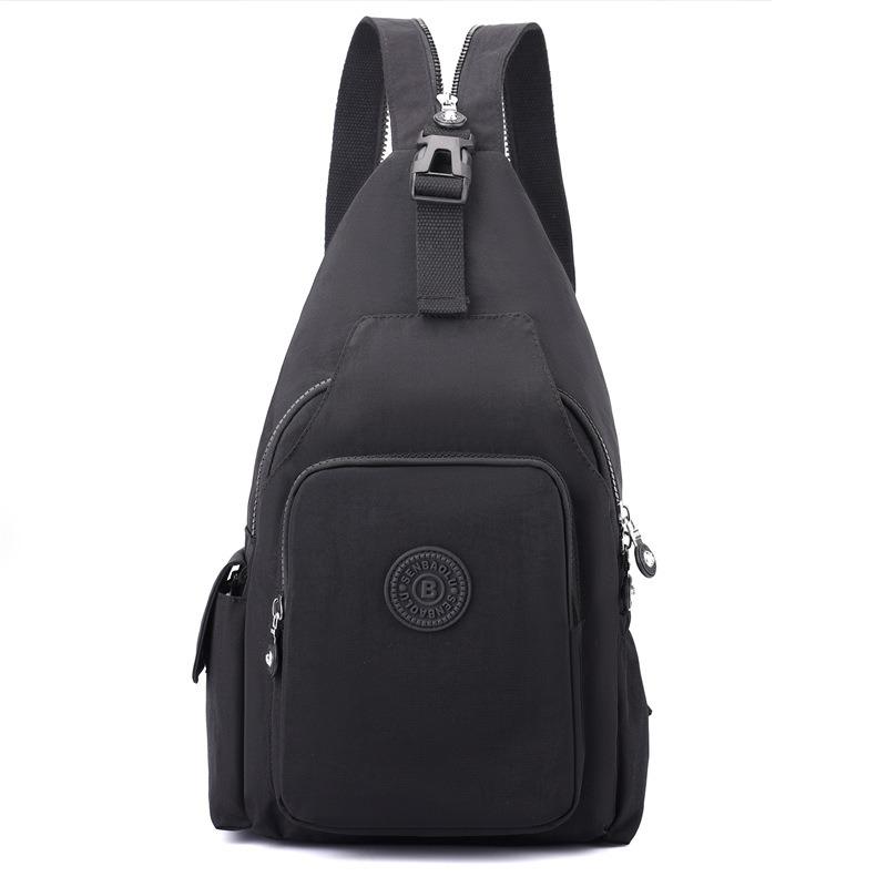 New Versatile Shoulder Crossbody Bag Lightweight Nylon Bag Multifunctional Men's and Women's Backpack Leisure Travel Breast Bag