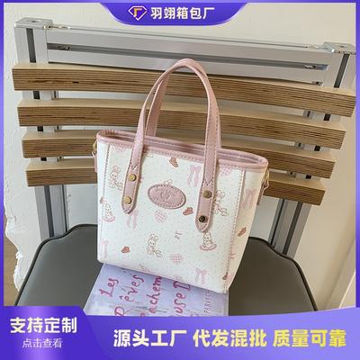 Printed Bag Women's Summer New Messenger Bag Small Bag High Fashion Hand Bag Bucket Bag