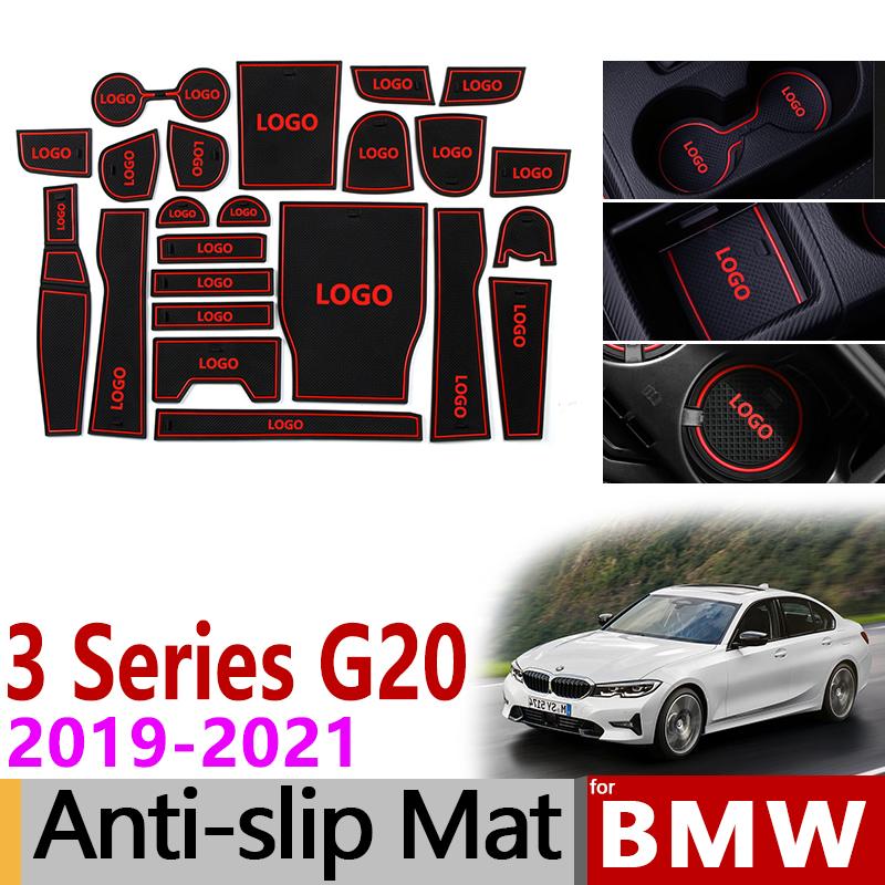 

Противоскользящий коврик для слотов для телефона, коврики для BMW 3 серии G20 G21, автомобильные аксессуары, наклейки 320 330 318 320i 330i 318d
