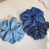 16cm Vintage Retro Denim Blue Scrunchies Women Hair Rope Tie Elastic Hair Band Chic Girls Hairties Hair Accessories