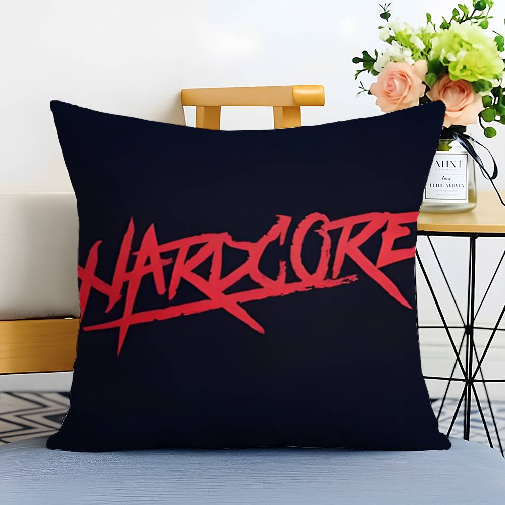Luxury H-Hardcore-MT Cafe Pillow Case Printed Brushed Fleece Pillow Baby Skin-Touch Eco-Friendly Dye-Sublimat