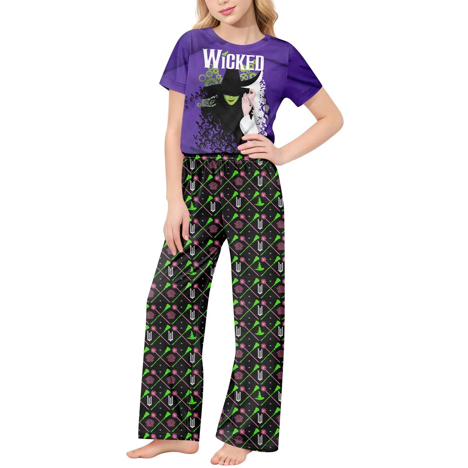 

Children s Short-Sleeve Printed Two-Piece Pajama Set With T-Shirt And Pants 150